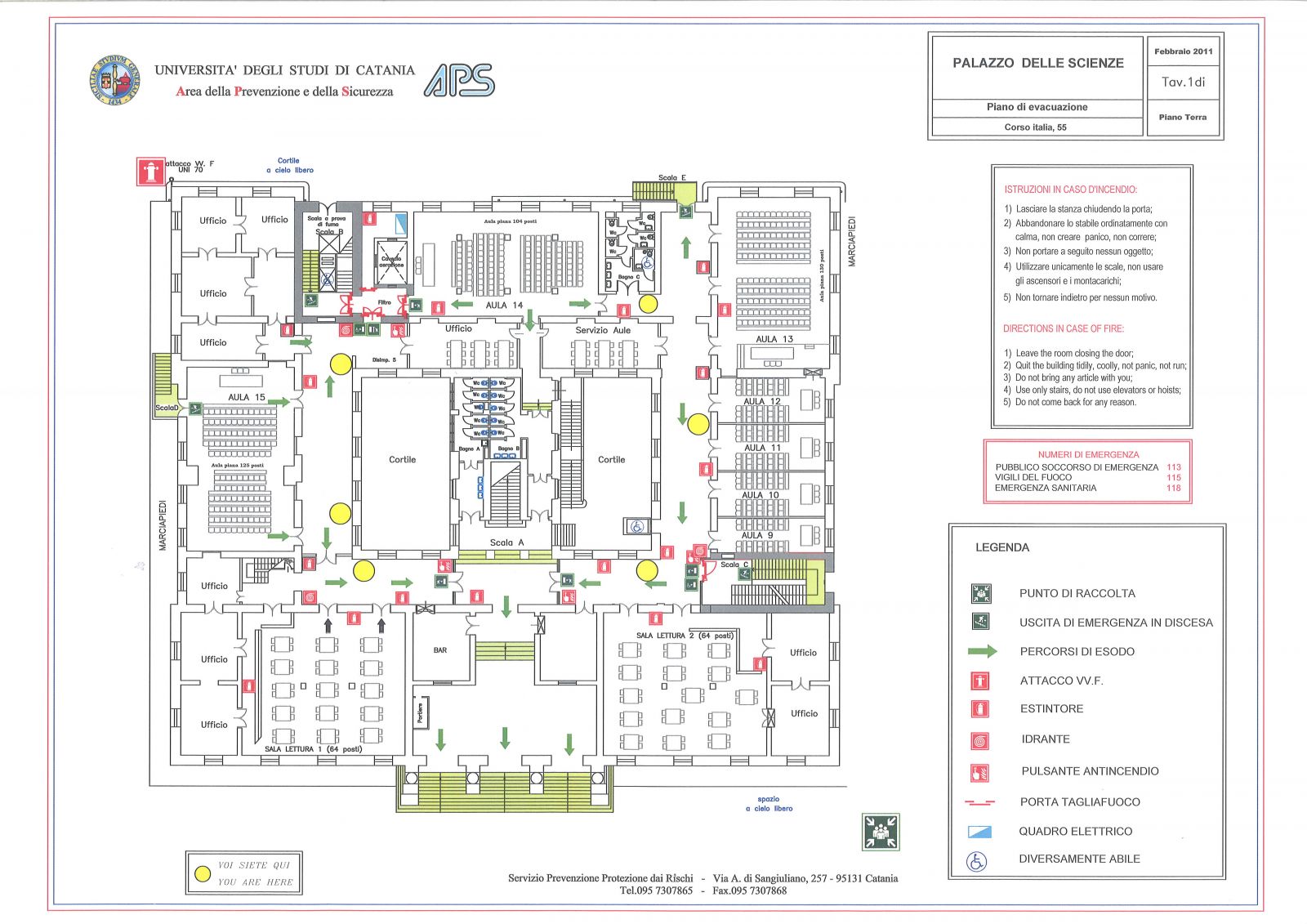 Dipartimento Di Economia E Impresa Catania Mappa dettagliata del Palazzo delle Scienze | Dipartimento di Economia